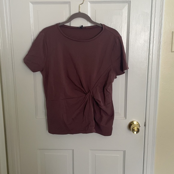 Large Purple Blouse with Knot by Express - Picture 3 of 8